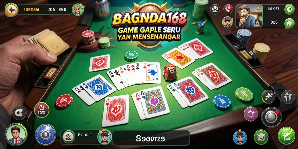 Screenshot gameplay seru dari BAGINDA168 yang menampilkan keseruan bermain Gaple.