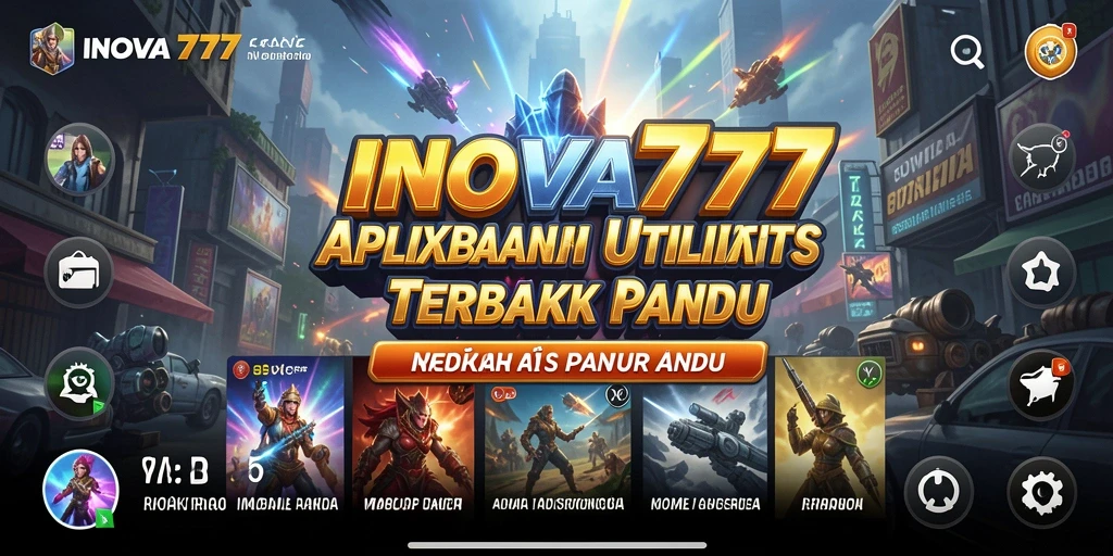 Tampilan antarmuka INOVA777 yang sederhana dan fungsional.