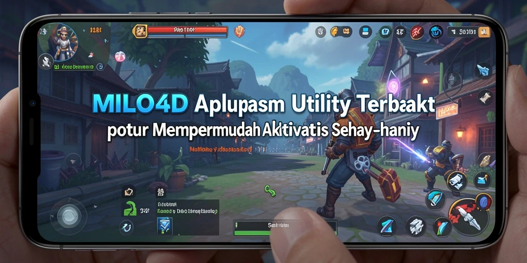 Tampilan utama MILO4D dengan fitur-fitur Utility yang lengkap.