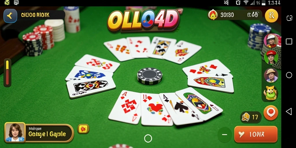 Gameplay seru OLLO4D dalam permainan Gaple yang menarik.