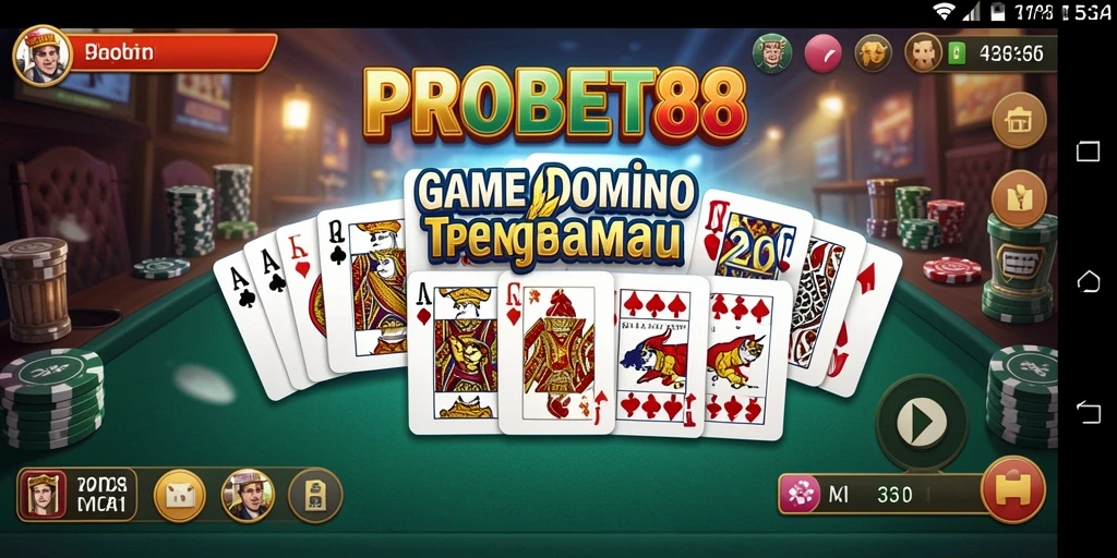 Tampilan menarik dari gameplay Domino di PROBET88.