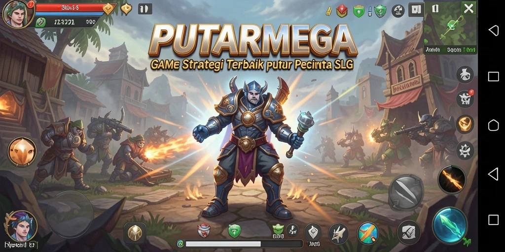 Tangkapan layar gameplay PUTARMEGA dengan aksi strategi mendebarkan.